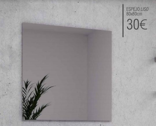 Espejo de Baño 80x80cm Liso 273LIS80 (164)