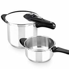 Olla de Acero Inoxidable 4 L + 7 L BRA VITESSE